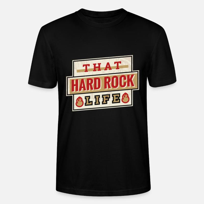 Hard Rock Leben - Geschenkidee - Stanley/Stella Unisex Bio-T-Shirt CRAFTER - Schwarz