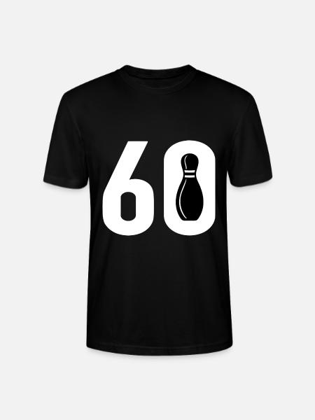 60 Bowling Bowler 60 - Stanley/Stella CRAFTER Unisex Organic T-Shirt - black