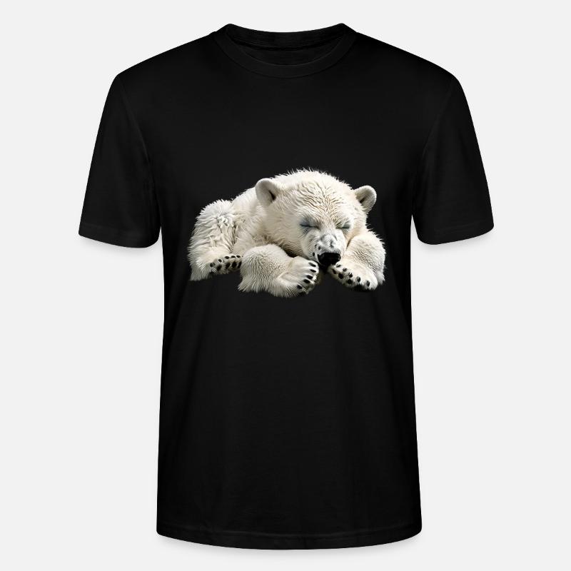 Eisbär - Stanley/Stella Unisex Bio-T-Shirt CRAFTER - Schwarz