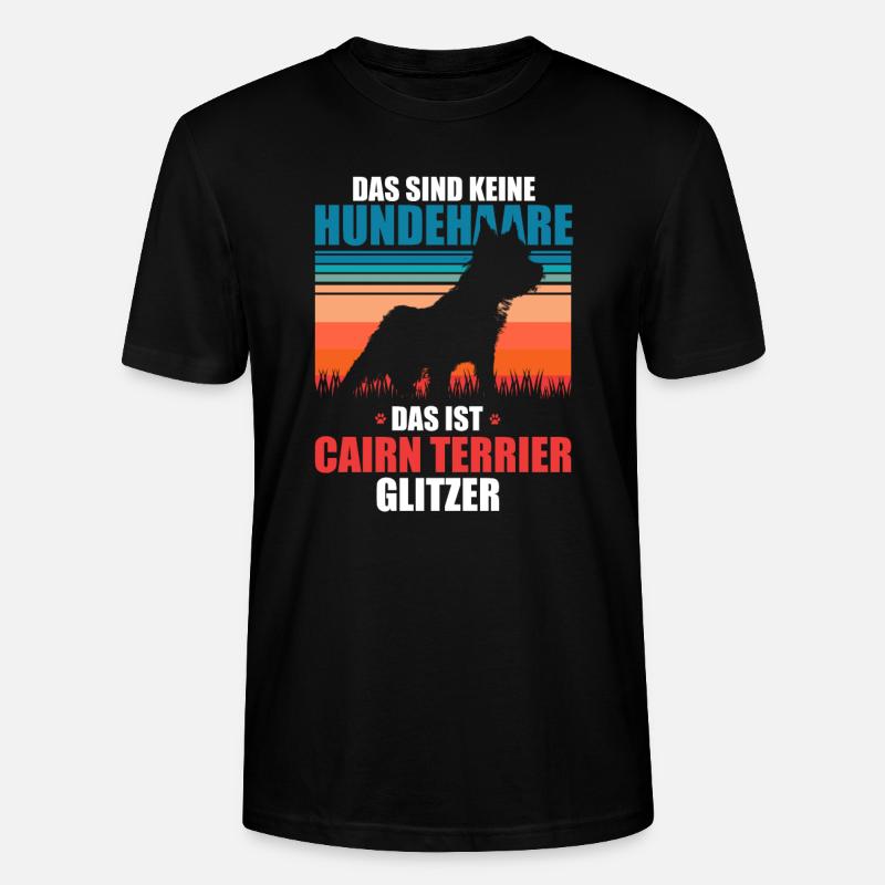 Cairn Terrier - Stanley/Stella Unisex Bio-T-Shirt CRAFTER - Schwarz