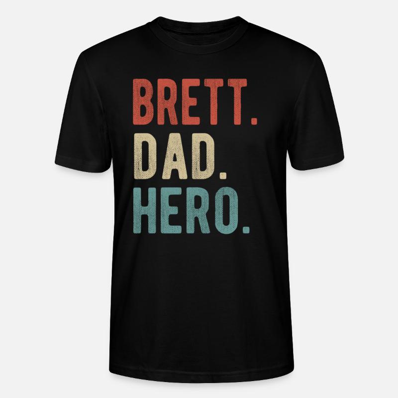 Brett Dad Held - Stanley/Stella Unisex Bio-T-Shirt CRAFTER - Schwarz