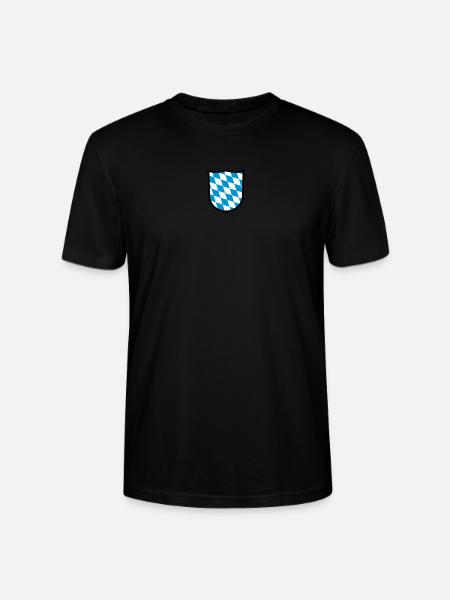Bayern, Wappen - Stanley/Stella Unisex Bio-T-Shirt CRAFTER - Schwarz