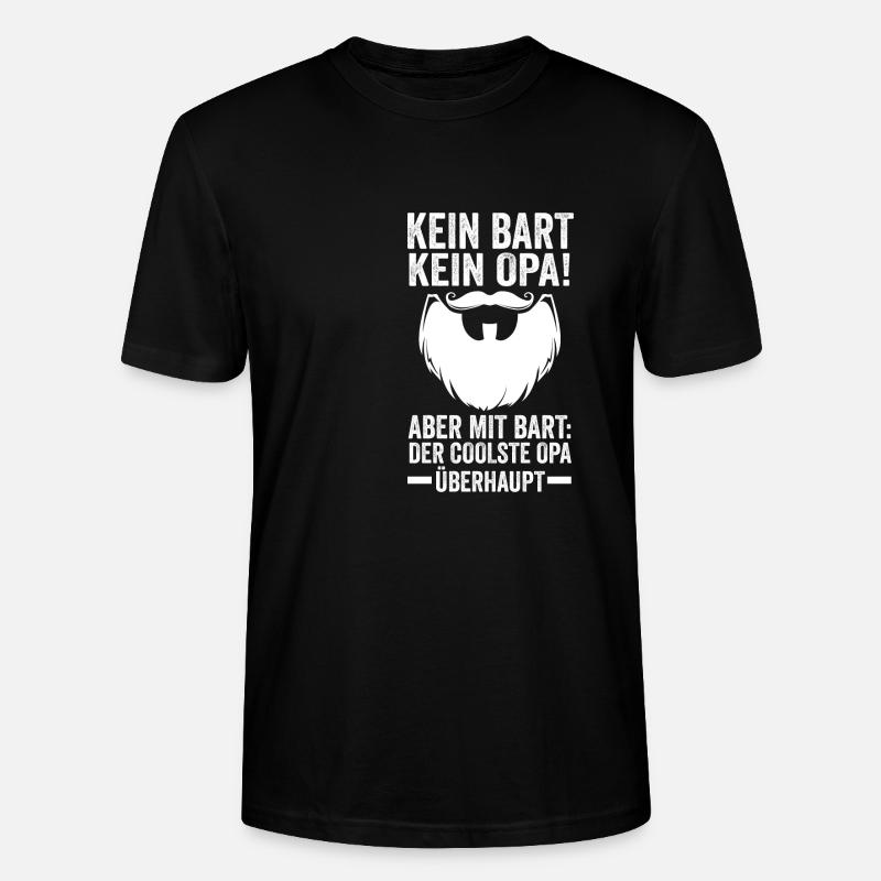 Papi avec une barbe - T-shirt bio CRAFTER Stanley Stella Unisexe - noir