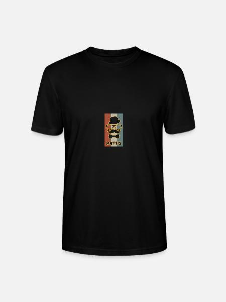Mattis as a name - Stanley/Stella CRAFTER Unisex Organic T-Shirt - black
