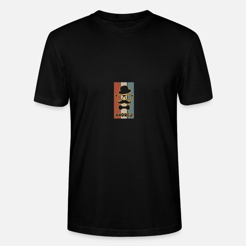 Andrej comme nom - T-shirt bio CRAFTER Stanley Stella Unisexe - noir
