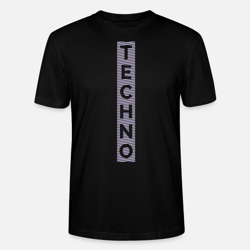 Techno Slogan - Stanley/Stella Unisex Bio-T-Shirt CRAFTER - Schwarz