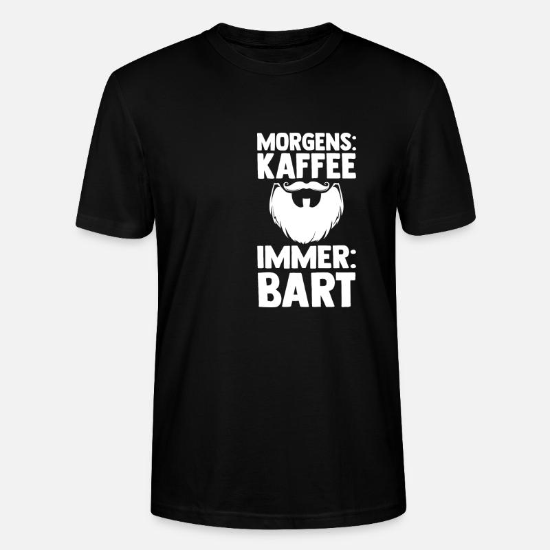 Bärtig Bartträger Bart - Stanley/Stella Unisex Bio-T-Shirt CRAFTER - Schwarz