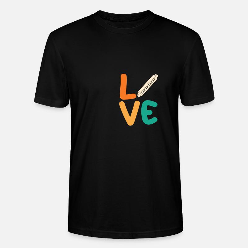 Harmonica Harmonica - Stanley/Stella CRAFTER Unisex Organic T-Shirt - black