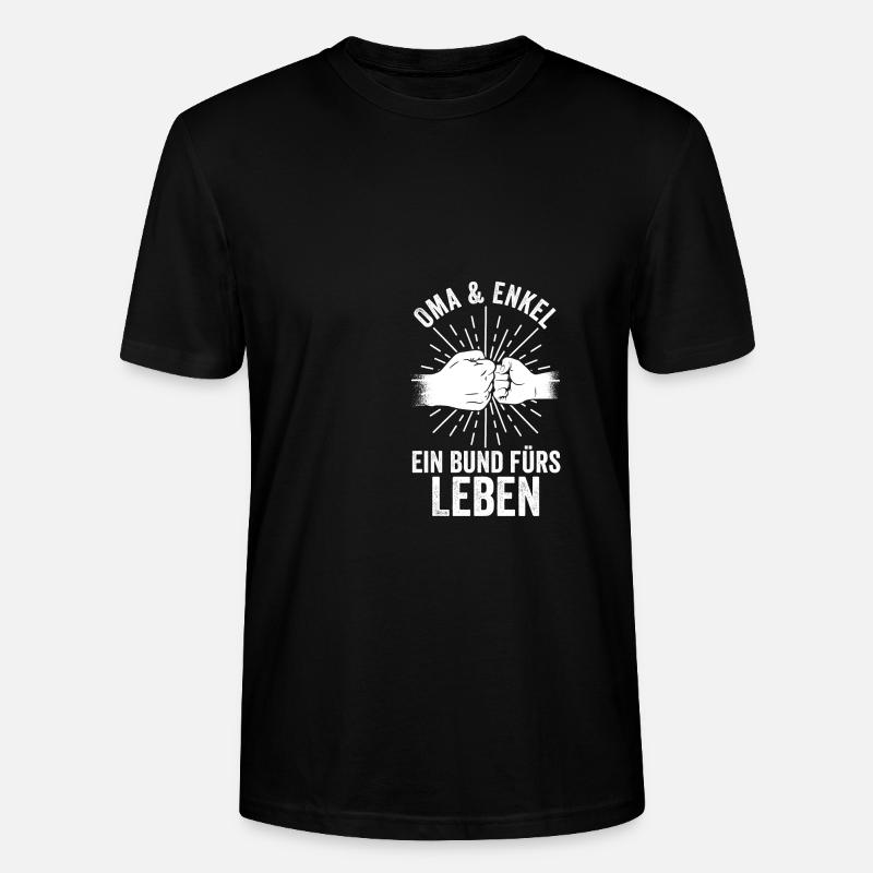 Großmutter Enkel Oma - Stanley/Stella Unisex Bio-T-Shirt CRAFTER - Schwarz