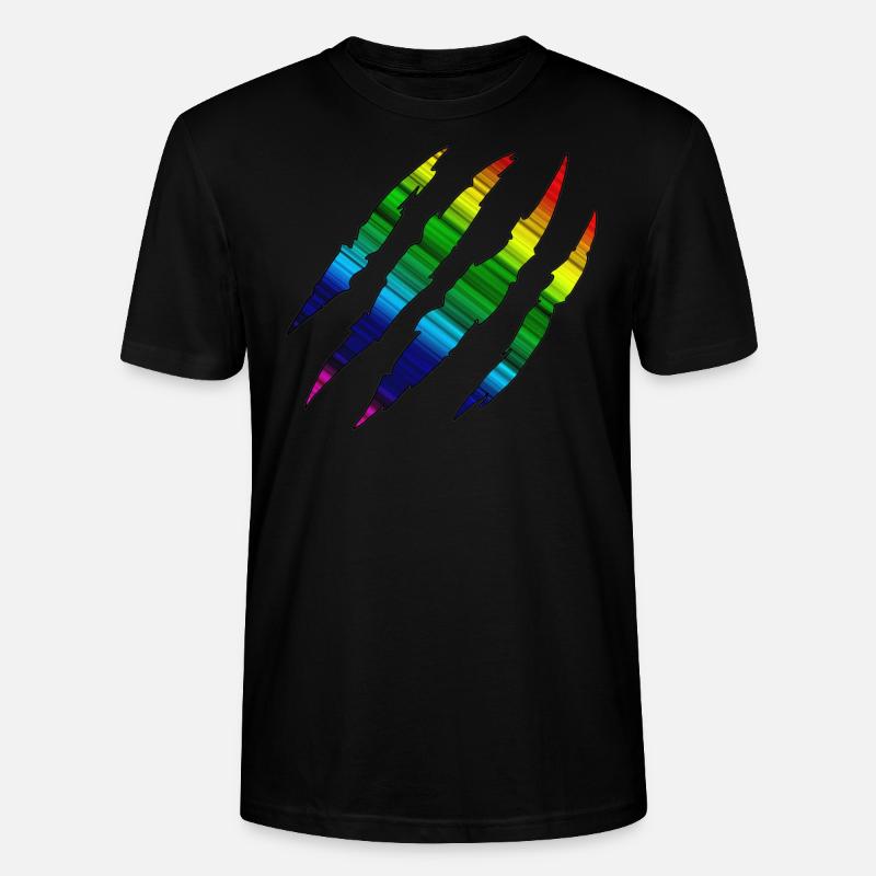 Rainbow Scratch Track - Stanley/Stella Unisex Bio-T-Shirt CRAFTER - Schwarz