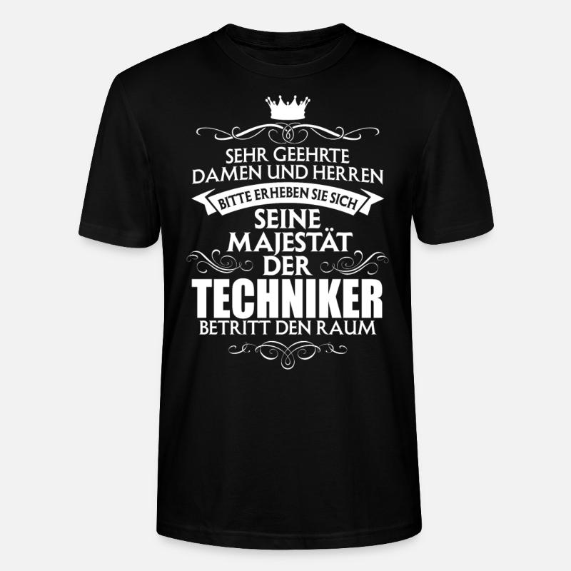 TECHNIKER - Majestät - Stanley/Stella Unisex Bio-T-Shirt CRAFTER - Schwarz