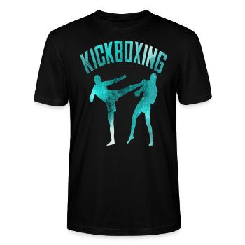 Kickboxing - Stanley/Stella CRAFTER Unisex Organic T-Shirt - black - Front - Alina (178cm) & Michal (187cm)