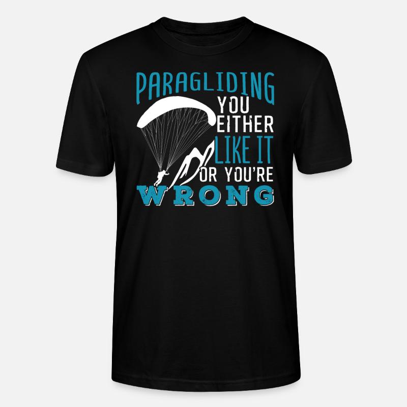 Paragliding - Stanley/Stella Unisex Bio-T-Shirt CRAFTER - Schwarz