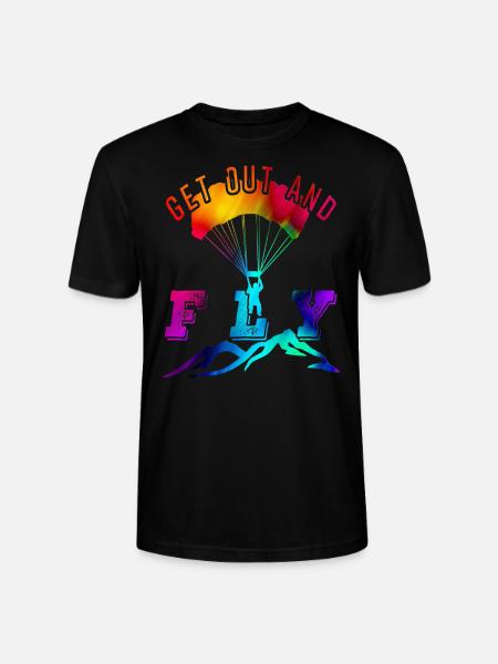 Paragliding - Stanley/Stella CRAFTER Unisex Organic T-Shirt - black