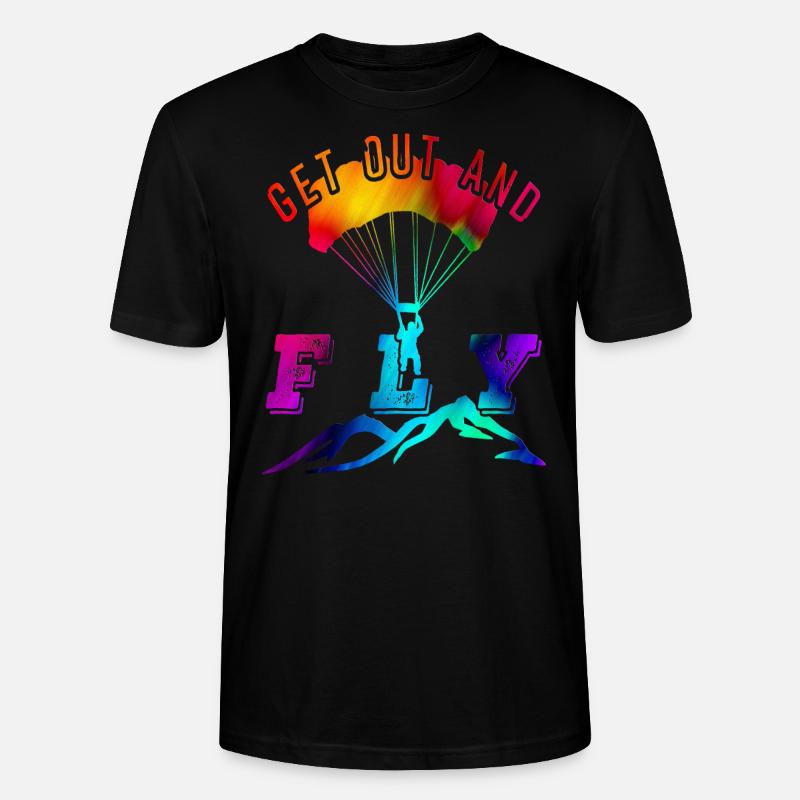 Paragliding - Stanley/Stella Unisex Bio-T-Shirt CRAFTER - Schwarz
