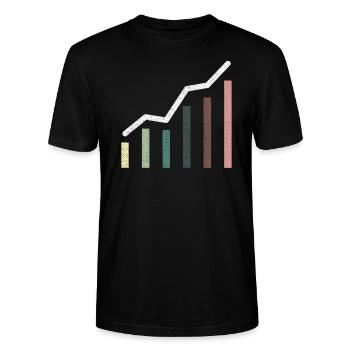 Aktien - Stanley/Stella Unisex Bio-T-Shirt CRAFTER - Schwarz - Vorne - Alina (178cm) & Michal (187cm)