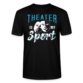 Theater - Stanley/Stella Unisex Bio-T-Shirt CRAFTER - Schwarz - Vorne - Alina (178cm) & Michal (187cm)