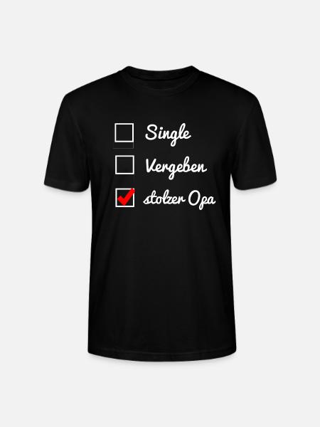 stolzer opa - Stanley/Stella Unisex Bio-T-Shirt CRAFTER - Schwarz