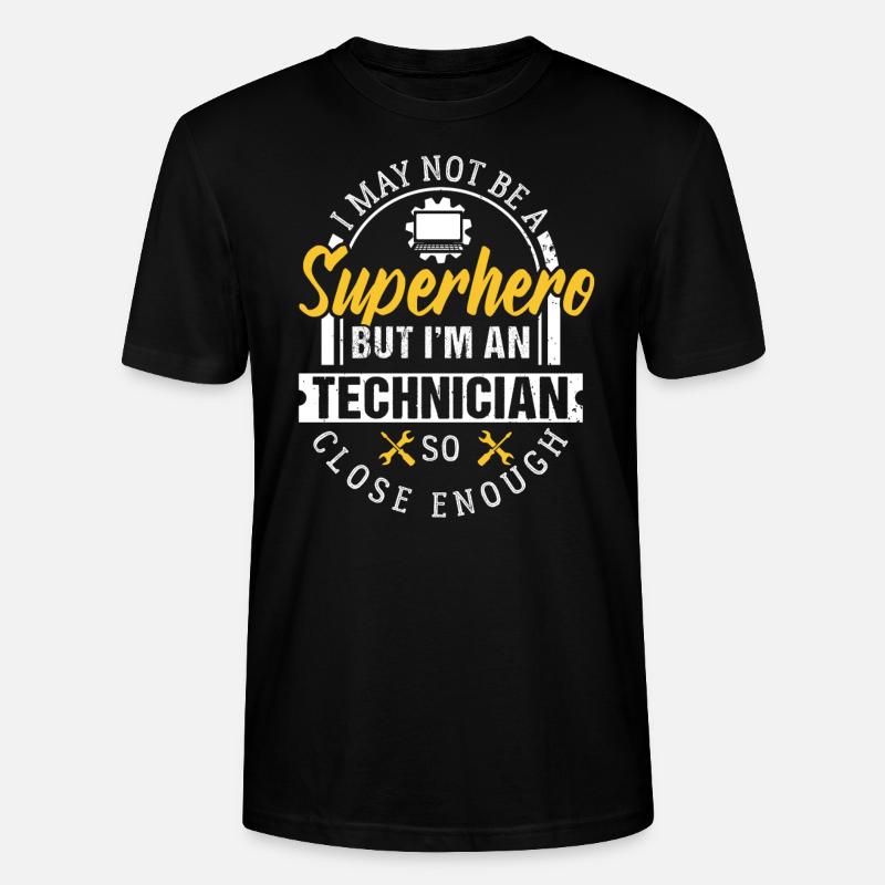 Techniciens - T-shirt bio CRAFTER Stanley Stella Unisexe - noir