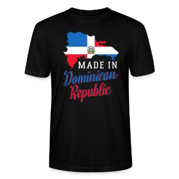 Dominikanische Republik - Stanley/Stella Unisex Bio-T-Shirt CRAFTER - Schwarz - Vorne - Alina (178cm) & Michal (187cm)