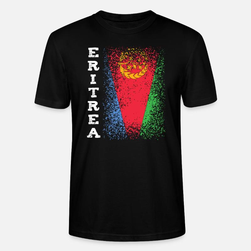 Eritrea Flagge - Stanley/Stella Unisex Bio-T-Shirt CRAFTER - Schwarz