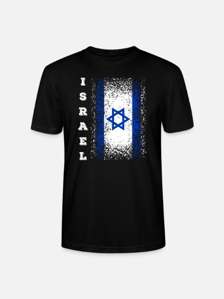 Drapeau israélien - T-shirt bio CRAFTER Stanley Stella Unisexe - noir