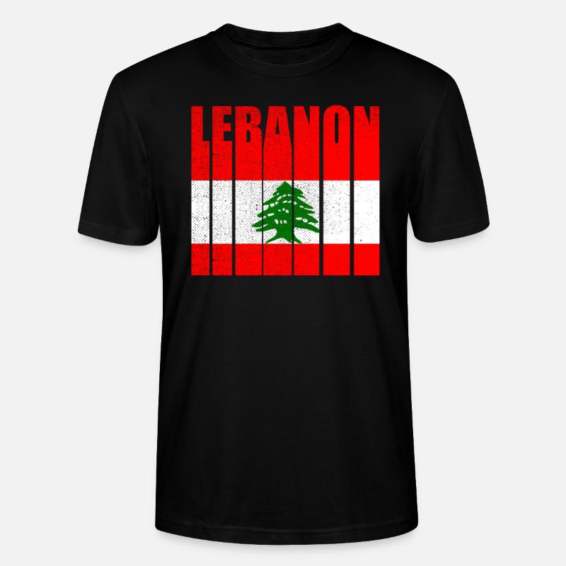Libanon - Stanley/Stella Unisex Bio-T-Shirt CRAFTER - Schwarz