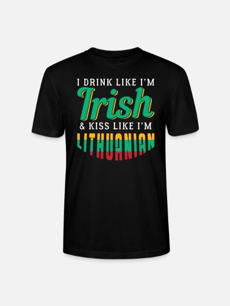 Lithuania - Stanley/Stella CRAFTER Unisex Organic T-Shirt - black