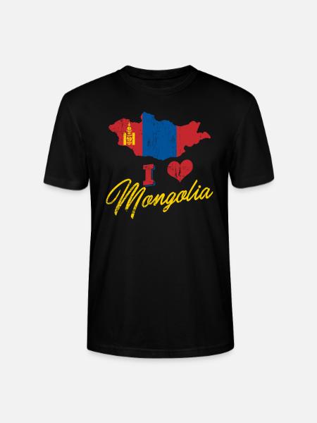 Mongolia - Stanley/Stella CRAFTER Unisex Organic T-Shirt - black