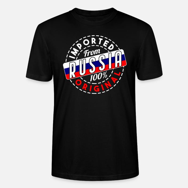 Russie - T-shirt bio CRAFTER Stanley Stella Unisexe - noir