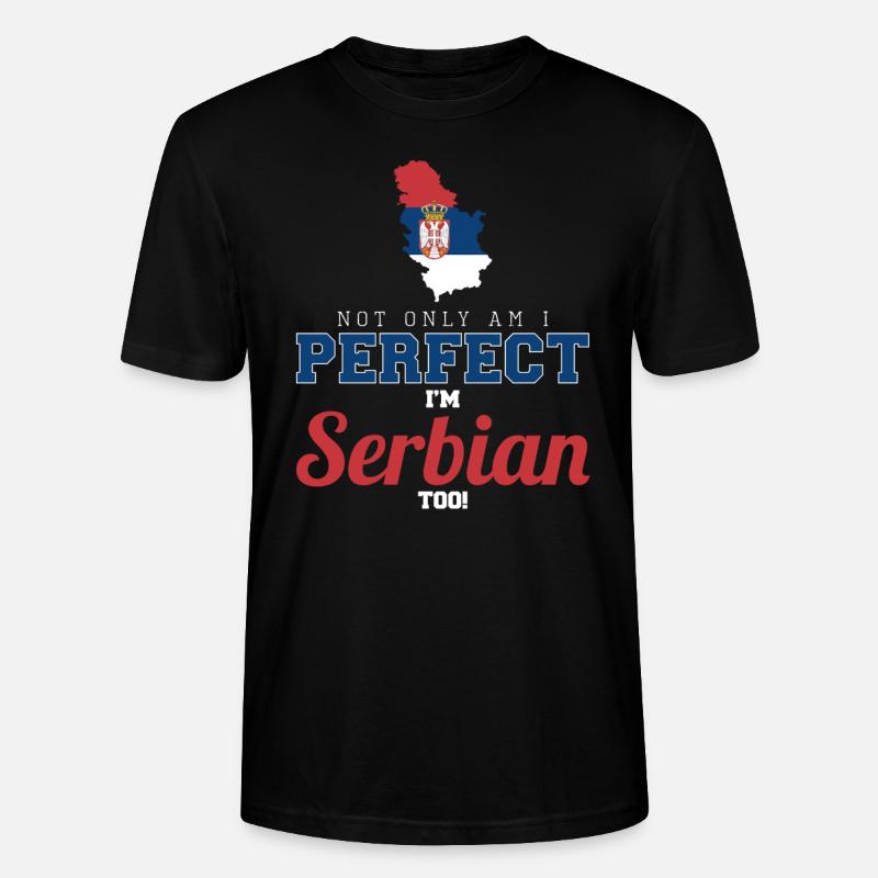 Serbien - Stanley/Stella Unisex Bio-T-Shirt CRAFTER - Schwarz