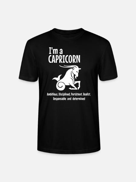 Ich bin ein Steinbock - Stanley/Stella Unisex Bio-T-Shirt CRAFTER - Schwarz