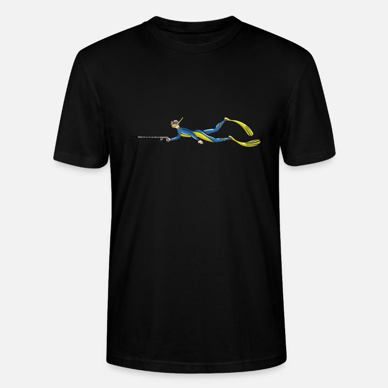 Speerfischen - Stanley/Stella Unisex Bio-T-Shirt CRAFTER - Schwarz