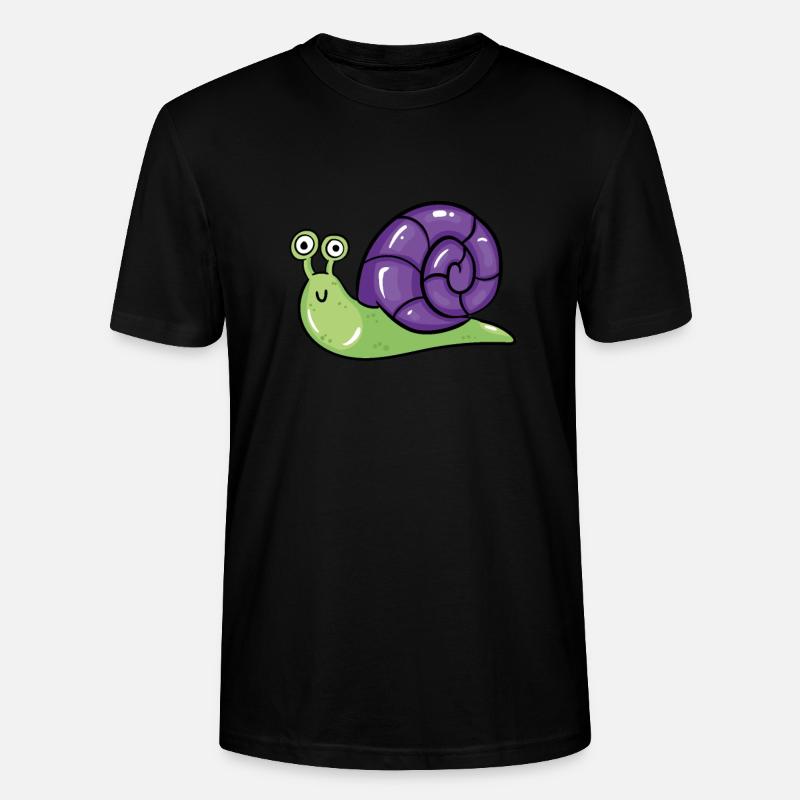 Schnecke - Stanley/Stella Unisex Bio-T-Shirt CRAFTER - Schwarz