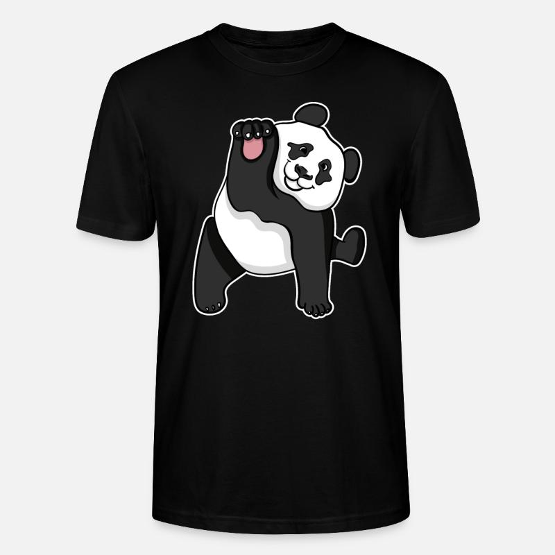 Panda - Stanley/Stella Unisex Bio-T-Shirt CRAFTER - Schwarz