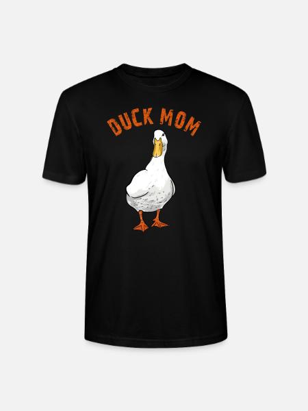 Duck Mom - Stanley/Stella CRAFTER Unisex Organic T-Shirt - black