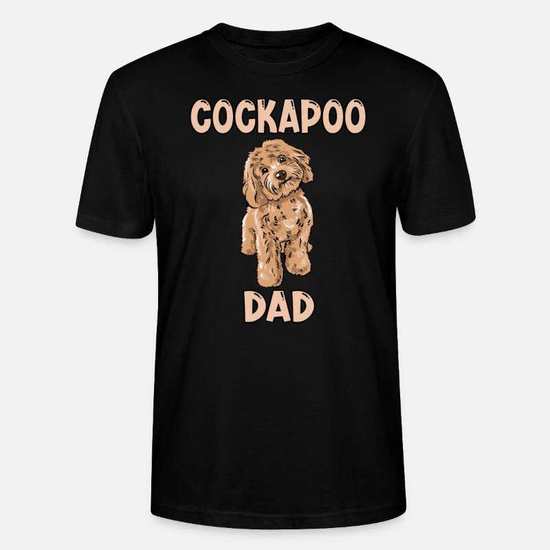 Cockapoo Dad - Stanley/Stella CRAFTER Unisex Organic T-Shirt - black