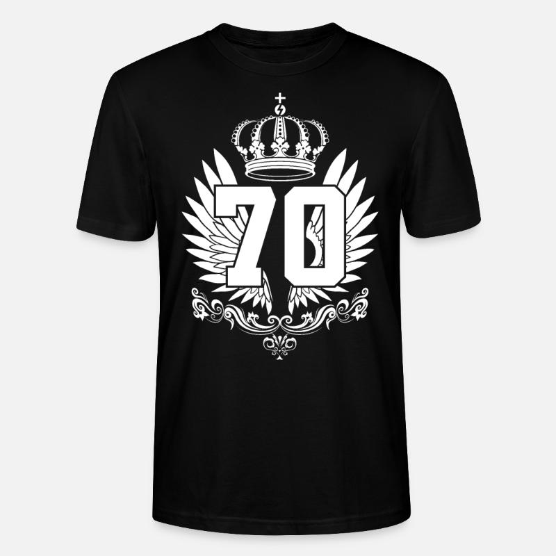 70E ANNIVERSAIRE 70 ANS - T-shirt bio CRAFTER Stanley Stella Unisexe - noir