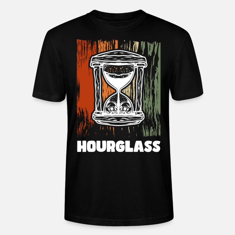 Signe horaire moderne - T-shirt bio CRAFTER Stanley Stella Unisexe - noir
