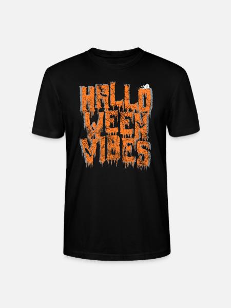 Retro Halloween Vibes - Stanley/Stella CRAFTER Unisex Organic T-Shirt - black