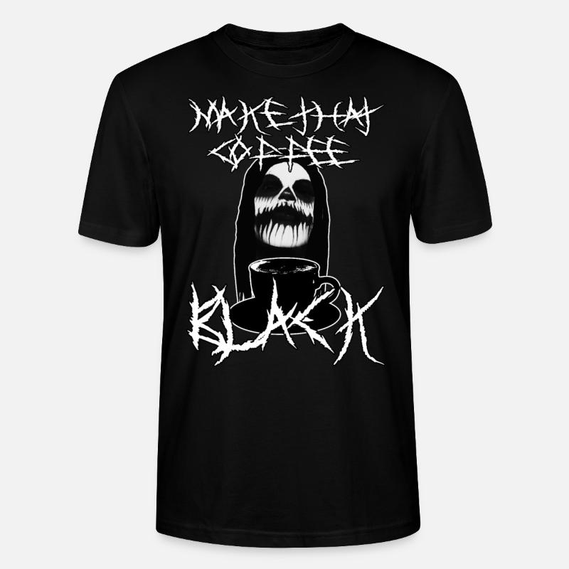 Machen Sie den Kaffee schwarz - Stanley/Stella Unisex Bio-T-Shirt CRAFTER - Schwarz
