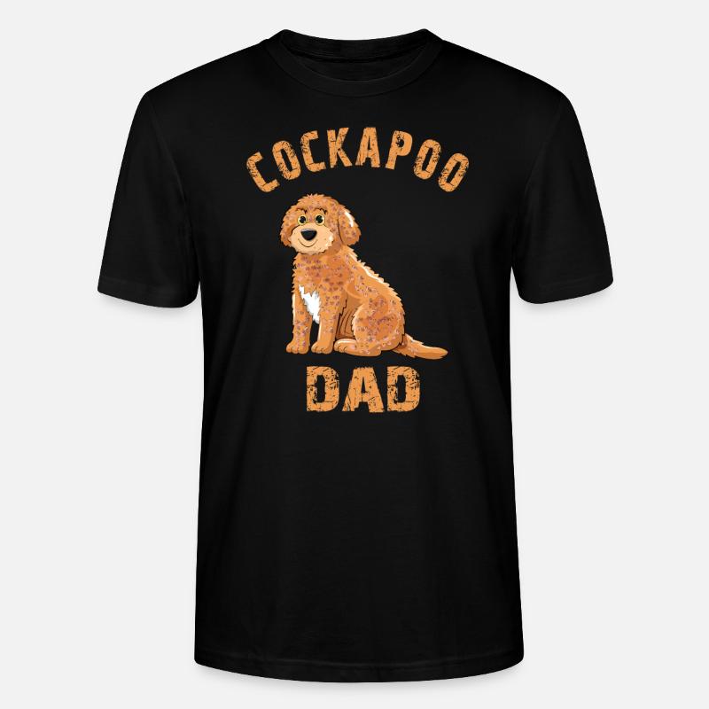 Cockapoo Dad - Stanley/Stella CRAFTER Unisex Organic T-Shirt - black