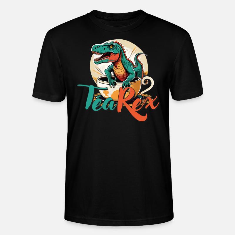 TeaRex - Stanley/Stella Unisex Bio-T-Shirt CRAFTER - Schwarz