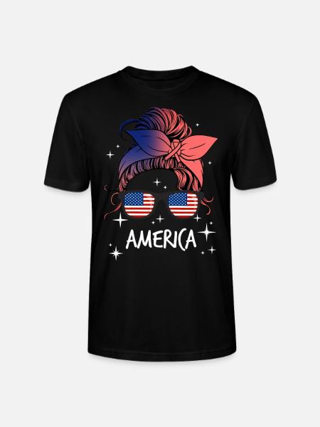 America - Stanley/Stella CRAFTER Unisex Organic T-Shirt - black