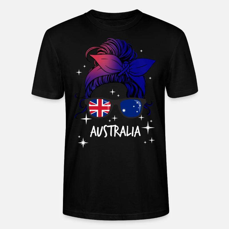 Australien - Stanley/Stella Unisex Bio-T-Shirt CRAFTER - Schwarz