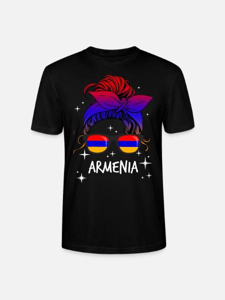 Armenia - Stanley/Stella CRAFTER Unisex Organic T-Shirt - black