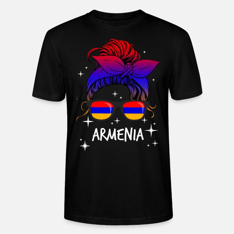 Arménie - T-shirt bio CRAFTER Stanley Stella Unisexe - noir