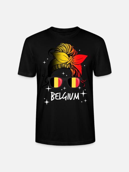 Belgium - Stanley/Stella CRAFTER Unisex Organic T-Shirt - black