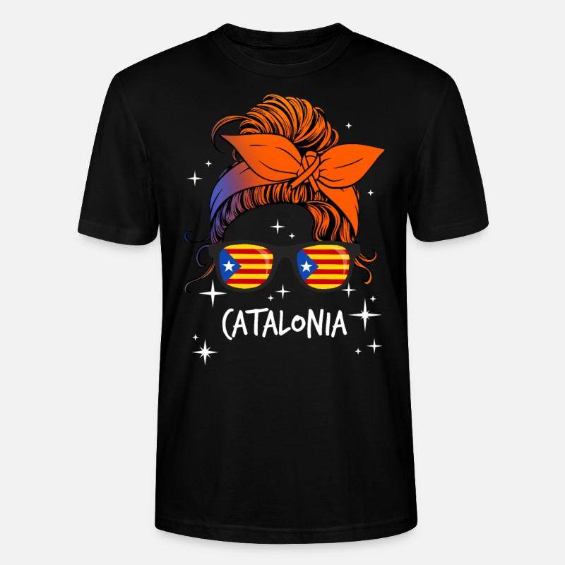 Katalonien - Stanley/Stella Unisex Bio-T-Shirt CRAFTER - Schwarz