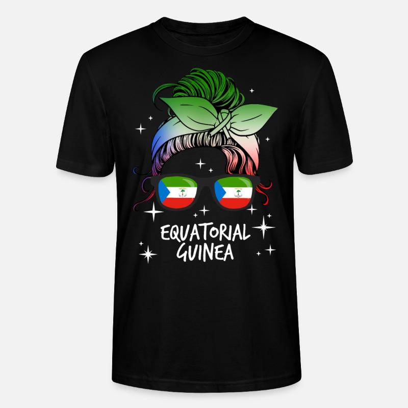 Guinée équatoriale - T-shirt bio CRAFTER Stanley Stella Unisexe - noir